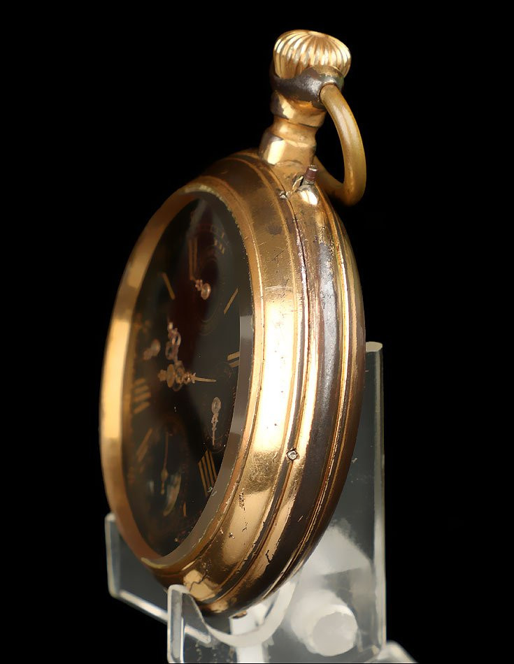 Montre Gousset Ancienne Avec Calendrier Et Phases Lunaires. 64 Mm. Suisse, Vers 1890-photo-4