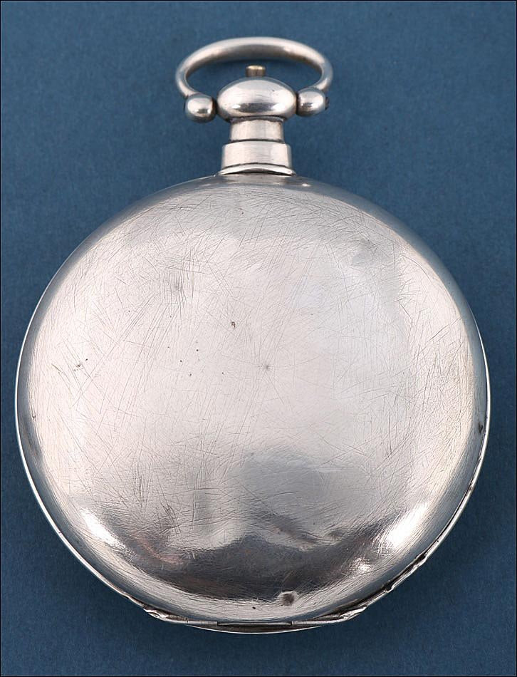 Antique English Duplex Pocket Watch For The Chinese Market. Silver. Circa 1850-photo-4