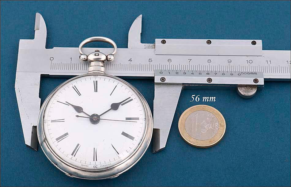 Antique English Duplex Pocket Watch For The Chinese Market. Silver. Circa 1850-photo-8
