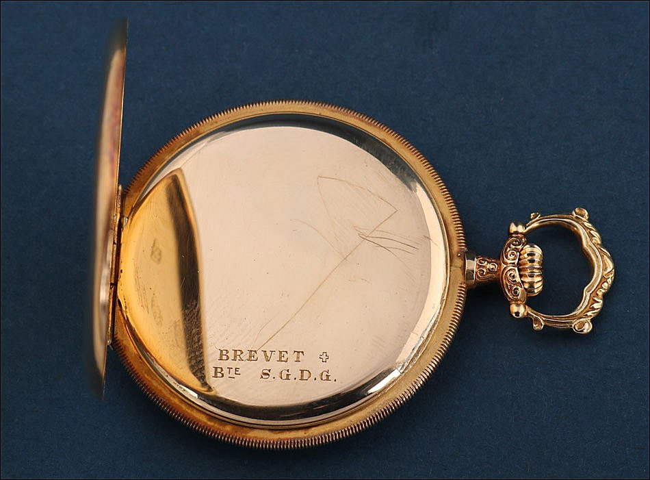 Ancienne Montre Gousset Ultrafine Movado. Or 18k Et Diamants. Suisse, Vers 1930-photo-3