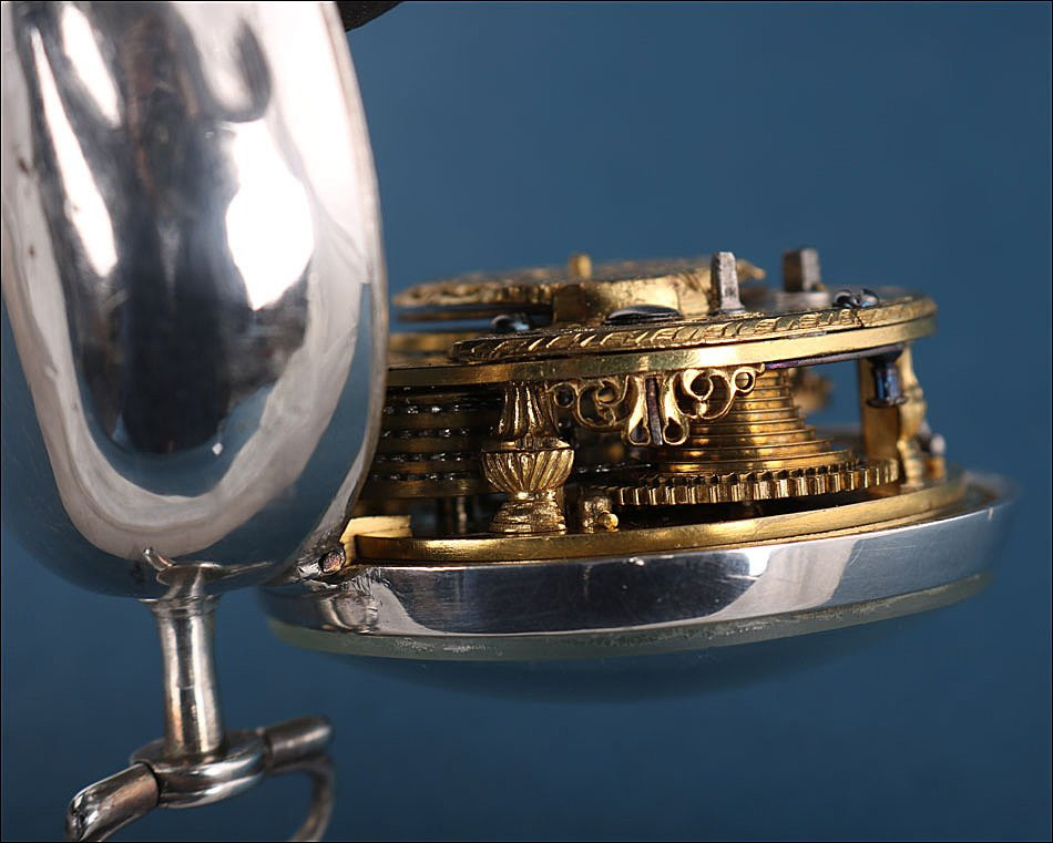 Antique Verge-fusee Pocket Watch. Double Silver Casing. Charles Cabrier III. London, 1792-photo-7