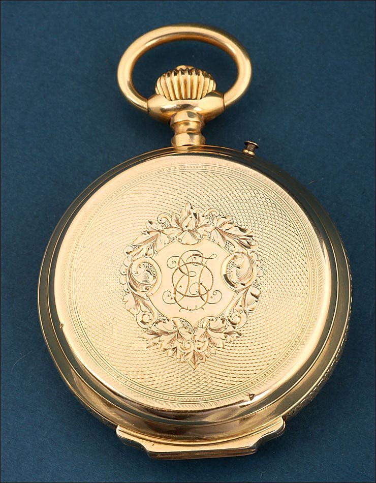 Ancienne Montre Gousset Paul Jeannot En Or 18k, Suisse, Vers 1880-photo-2