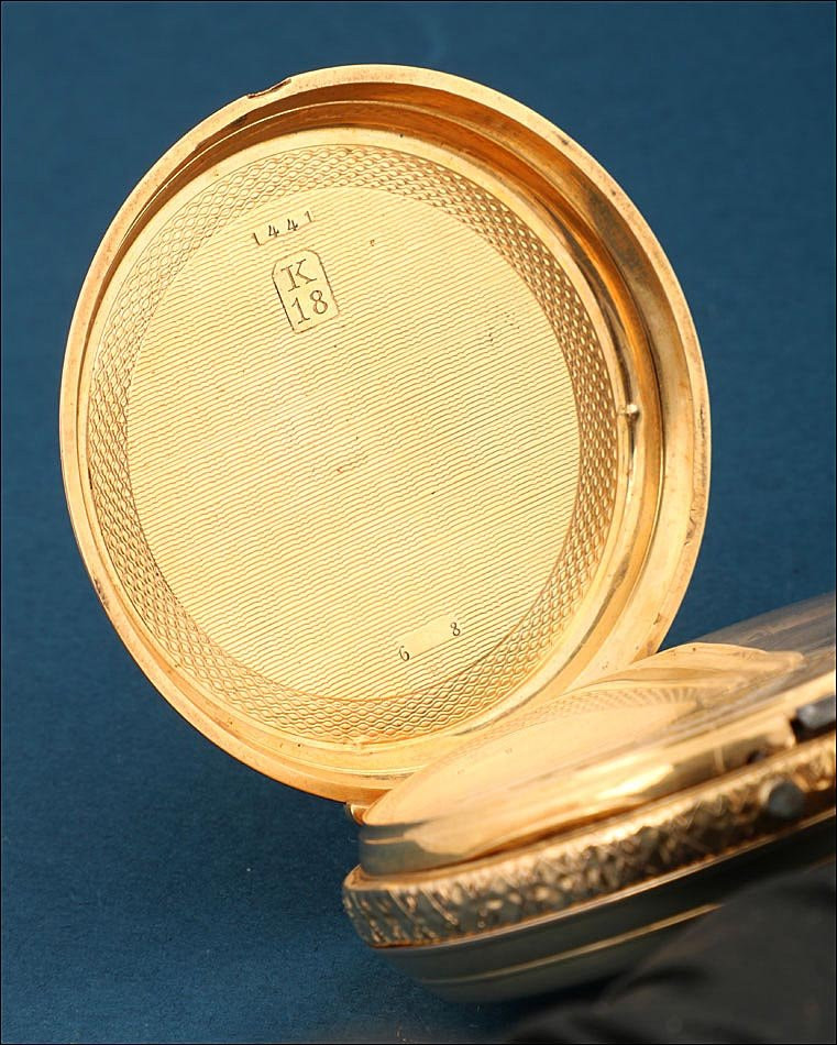 Ancienne Montre Gousset Paul Jeannot En Or 18k, Suisse, Vers 1880-photo-2