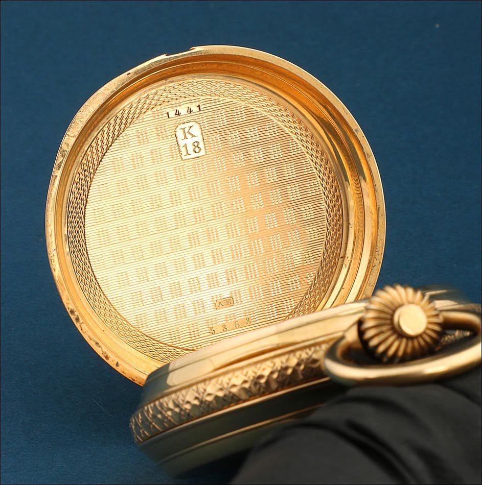 Ancienne Montre Gousset Paul Jeannot En Or 18k, Suisse, Vers 1880-photo-4