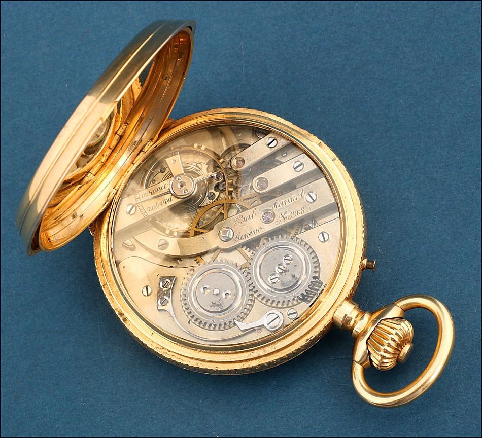 Ancienne Montre Gousset Paul Jeannot En Or 18k, Suisse, Vers 1880-photo-7