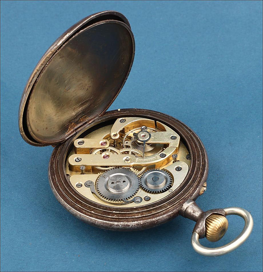 Ancienne Montre Gousset Maçonnique de 66.6 mm. Œil de la Providence vers 1900-photo-1