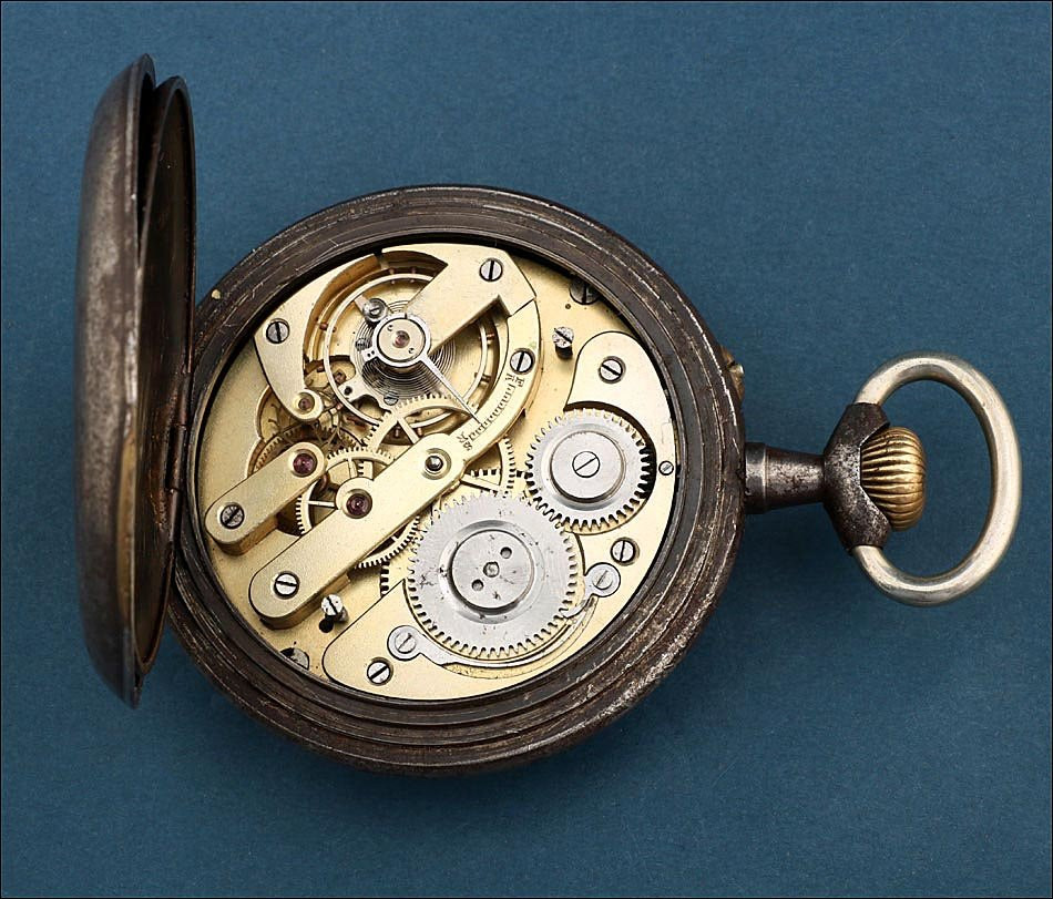 Ancienne Montre Gousset Maçonnique de 66.6 mm. Œil de la Providence vers 1900-photo-3