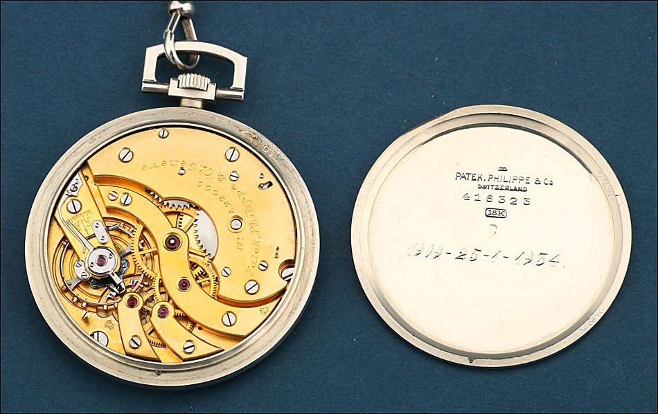 Patek Philippe Art -deco Pocket Watch. 18k White Gold. Switzerland, 1930s-photo-2