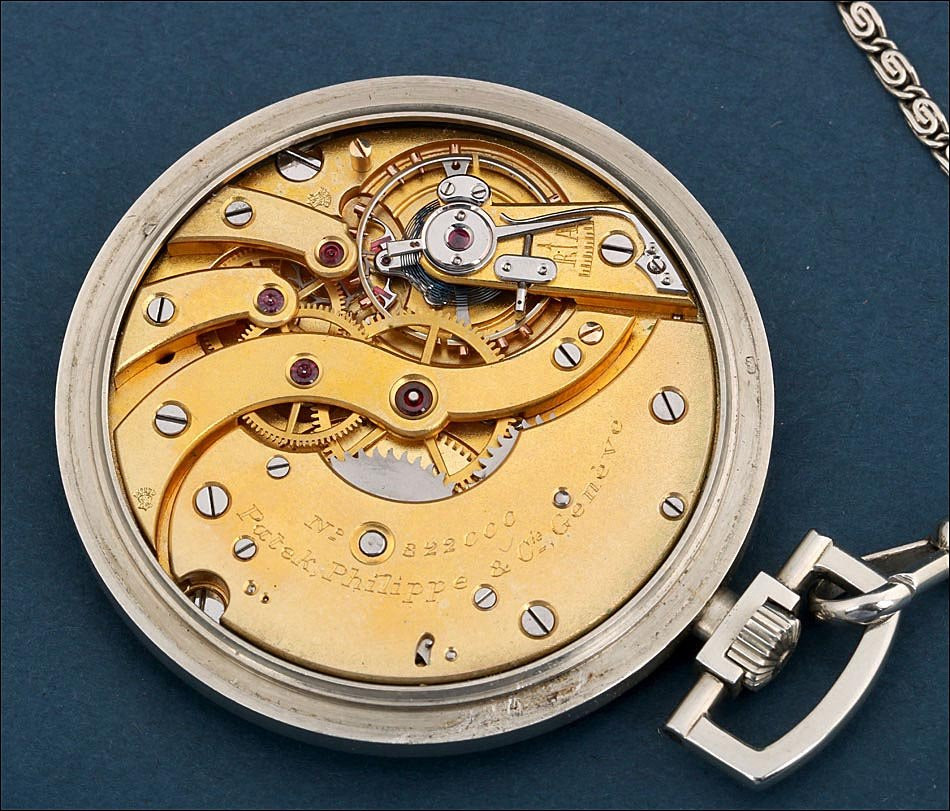 Patek Philippe Art -deco Pocket Watch. 18k White Gold. Switzerland, 1930s-photo-5