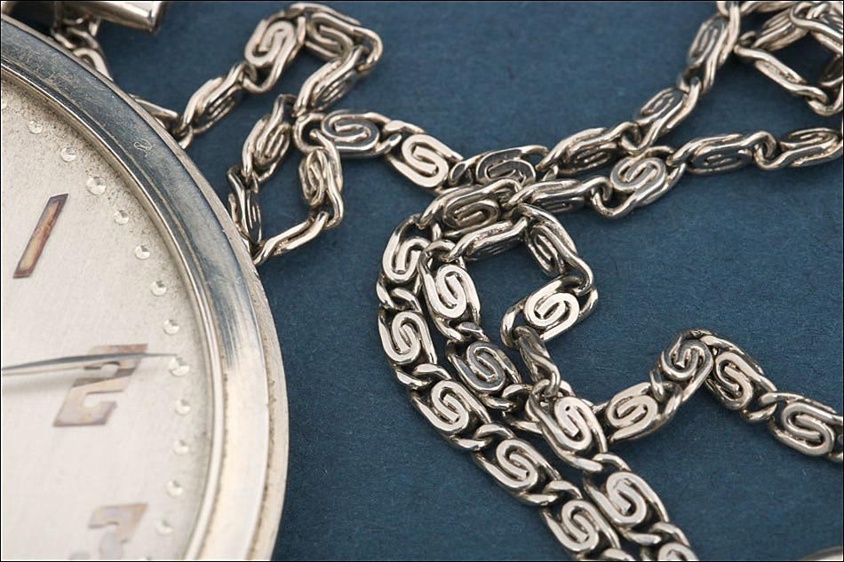 Patek Philippe Art -deco Pocket Watch. 18k White Gold. Switzerland, 1930s-photo-7