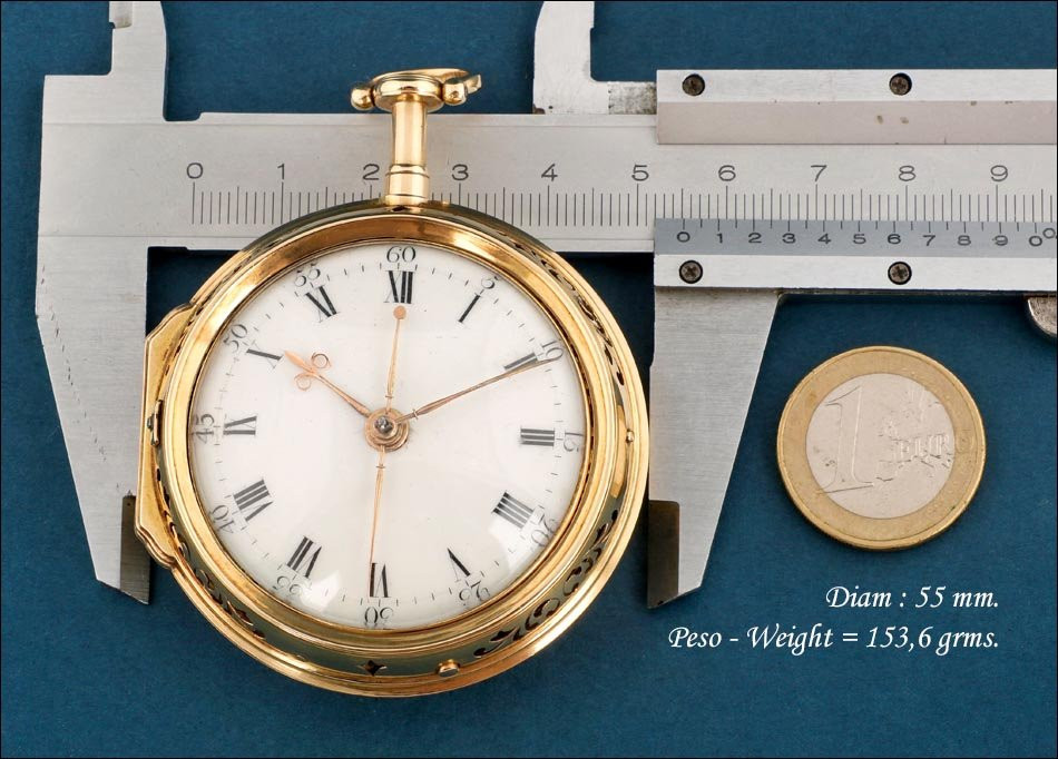 Montre Gousset à Cylindre En Or. Répétition Des Huitièmes, 1/8. Angleterre, Vers 1770-photo-2