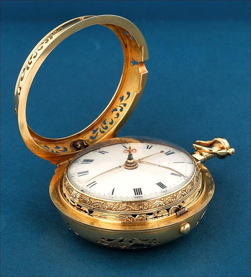 Montre Gousset à Cylindre En Or. Répétition Des Huitièmes, 1/8. Angleterre, Vers 1770-photo-4