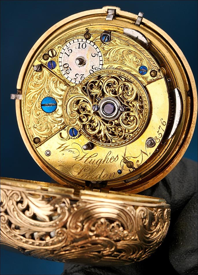 Montre Gousset à Cylindre En Or. Répétition Des Huitièmes, 1/8. Angleterre, Vers 1770-photo-8