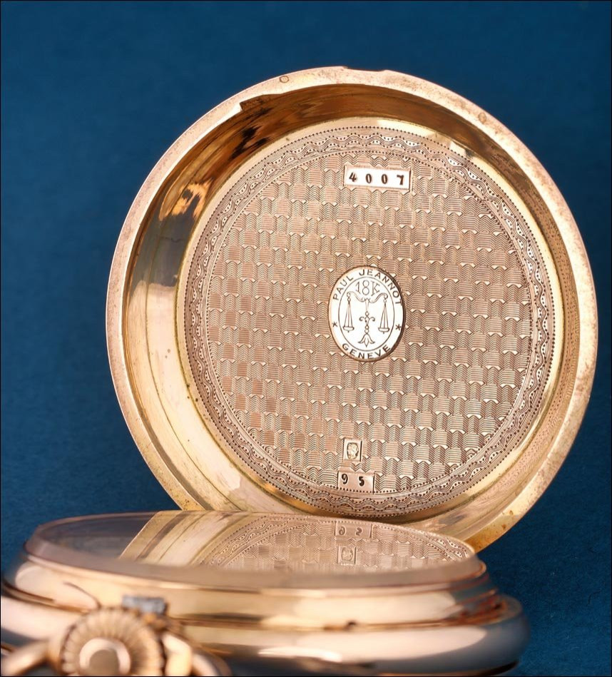 Antique Paul Jeannot Pocket Watch In 18k Gold. 20 Jewel. Switzerland Circa 1880-photo-3