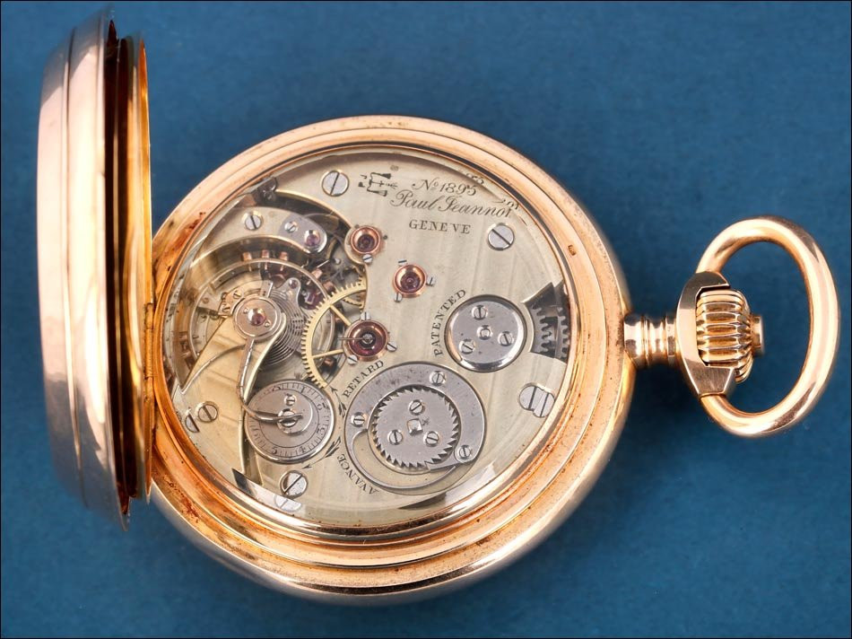 Antique Paul Jeannot Pocket Watch In 18k Gold. 20 Jewel. Switzerland Circa 1880-photo-7