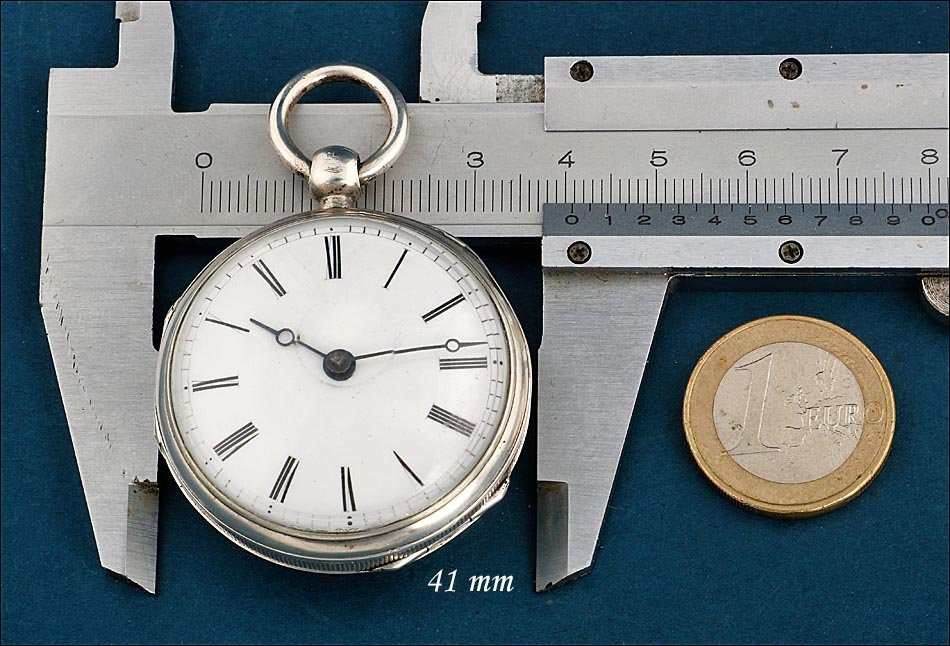 Ancienne Montre Gousset à Coq Française En Argent, France Vers 1840-photo-3