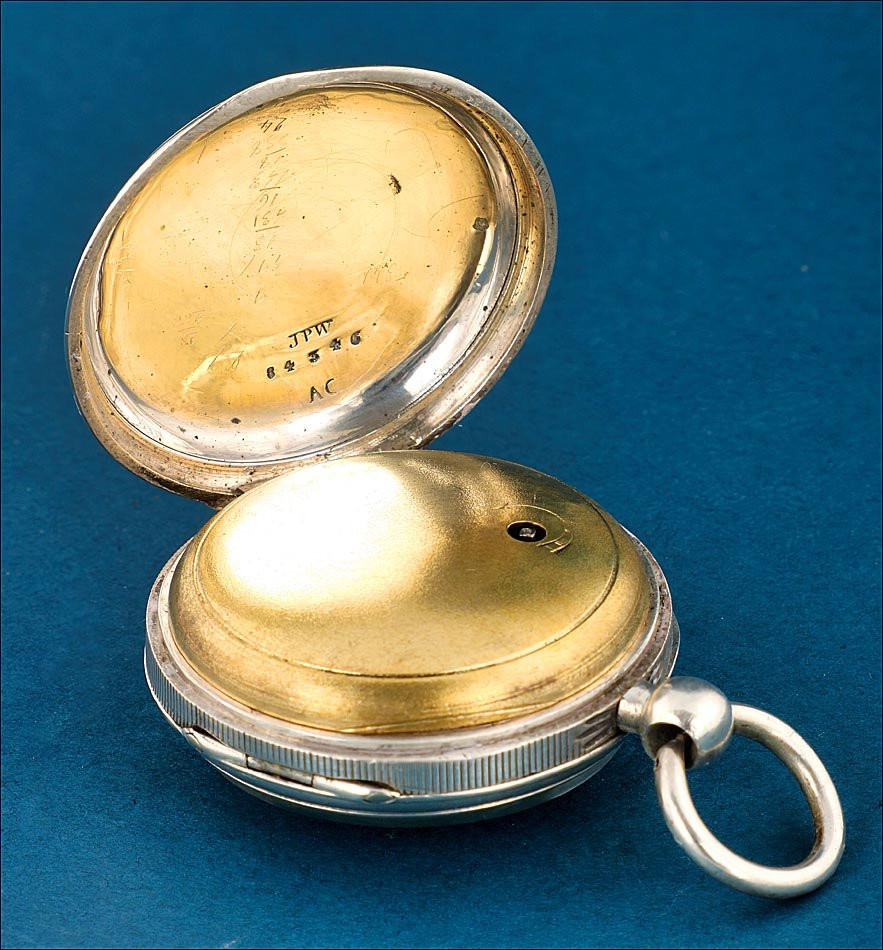Ancienne Montre Gousset à Coq Française En Argent, France Vers 1840-photo-1