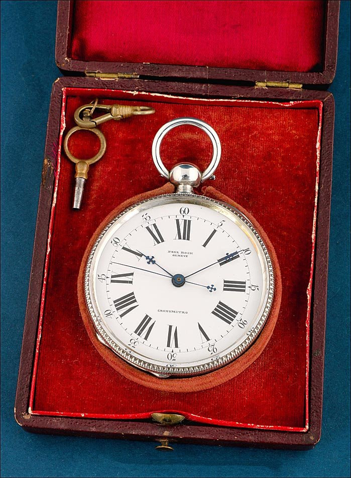 Antique Paul Boch Silver Pocket Watch For The Chinese Market, Switzerland, Circa 1870-photo-2
