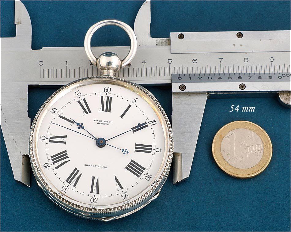 Antique Paul Boch Silver Pocket Watch For The Chinese Market, Switzerland, Circa 1870-photo-3