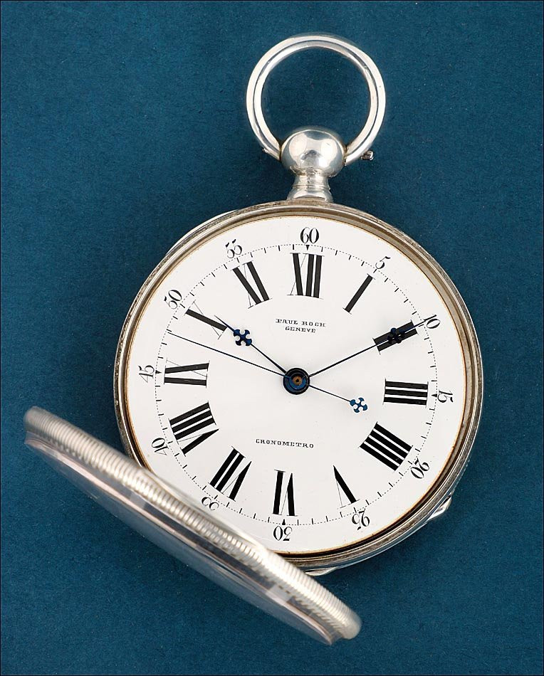Antique Paul Boch Silver Pocket Watch For The Chinese Market, Switzerland, Circa 1870-photo-3