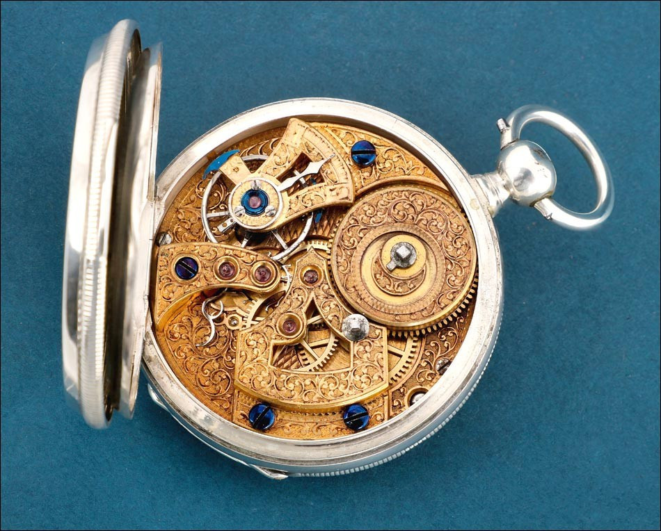 Antique Paul Boch Silver Pocket Watch For The Chinese Market, Switzerland, Circa 1870