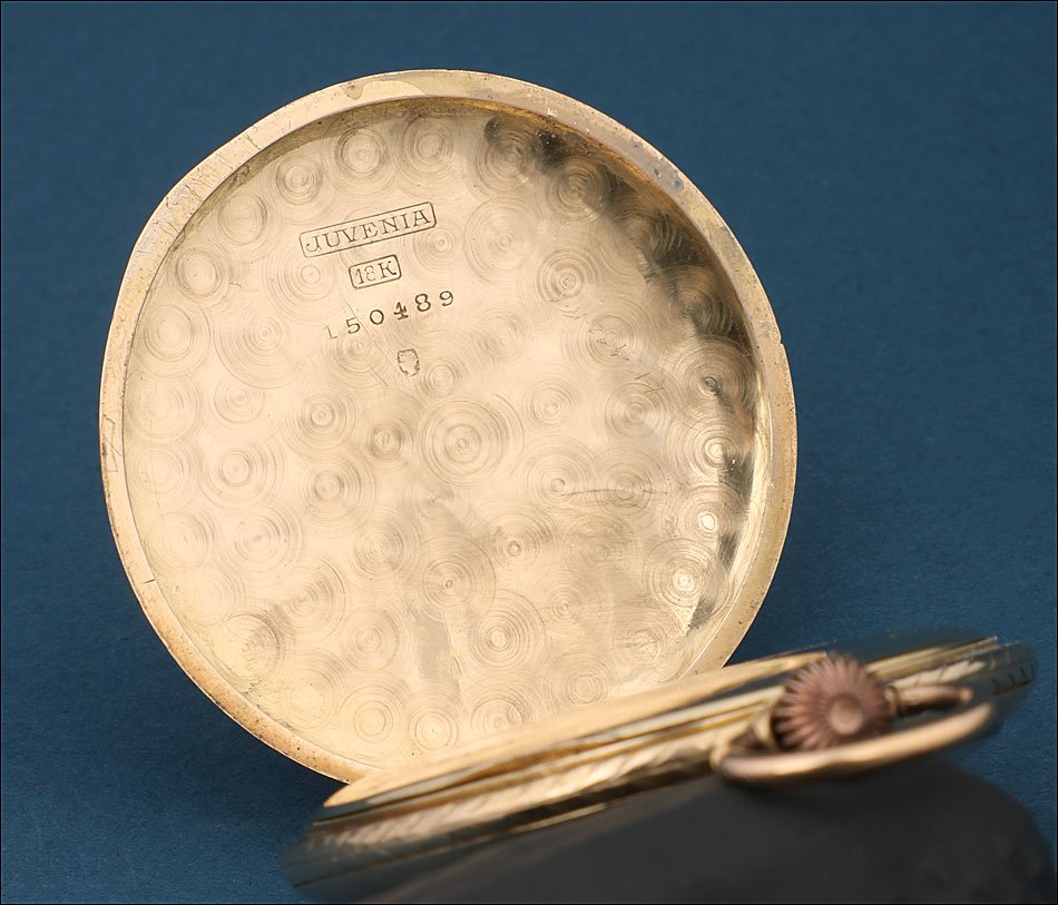 Ancienne Montre De Poche Juvenia En Or 18k Pour Cuba. Vers 1900-photo-1