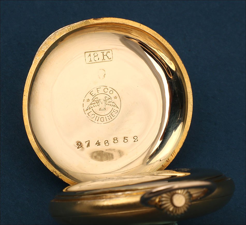 Ancienne Montre Gousset Longines En Or 18k. Circa 1900-photo-3