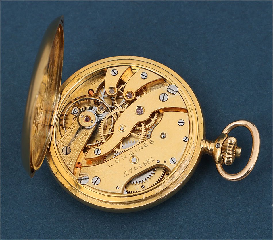 Ancienne Montre Gousset Longines En Or 18k. Circa 1900-photo-7