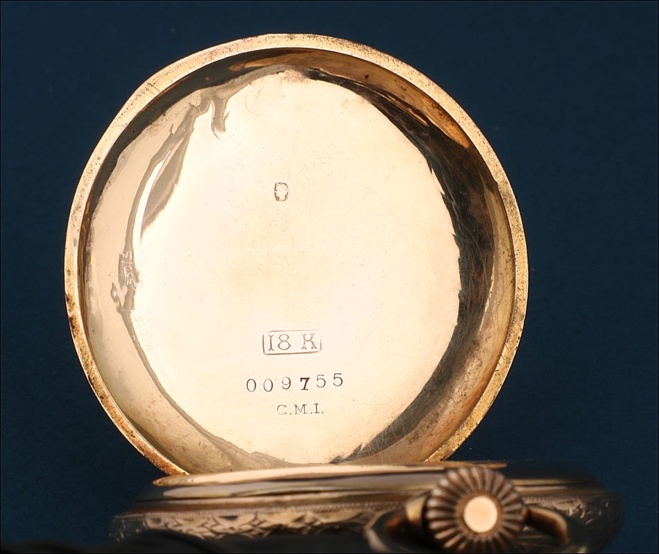 Antique Invar Pocket Watch, 18k Gold, Switzerland, Circa 1900-photo-4