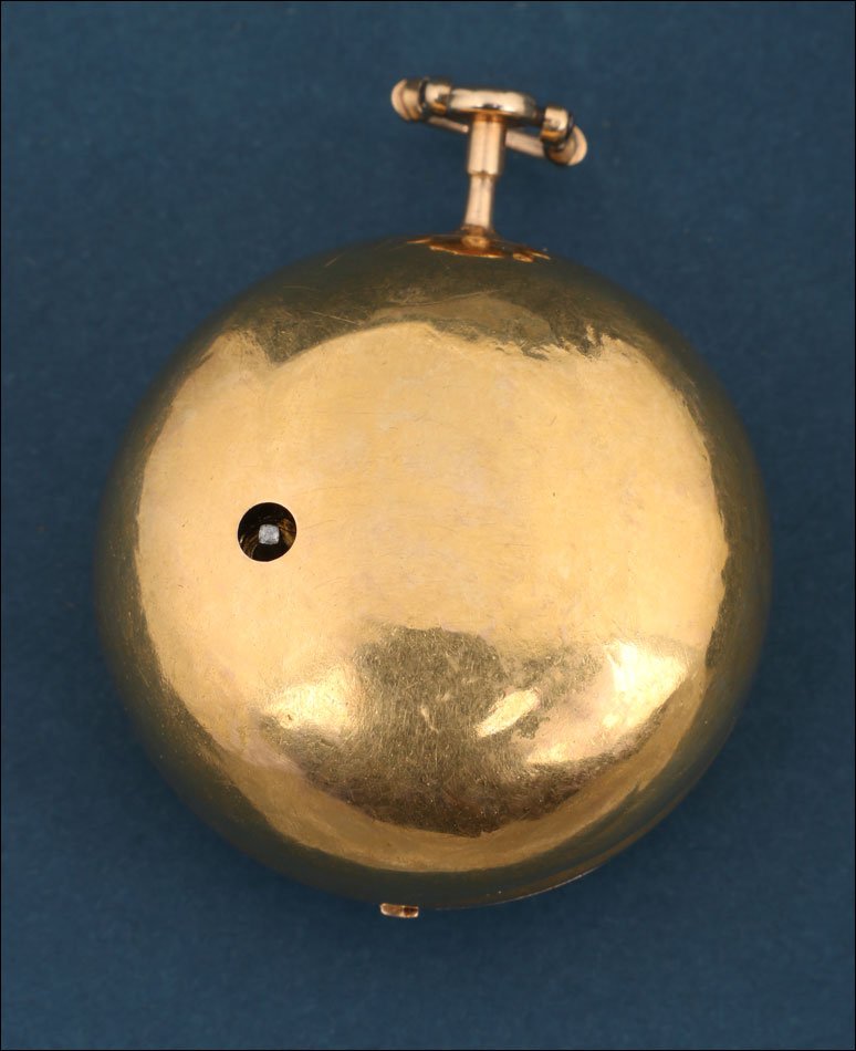 Ancienne Montre Gousset à Coq et Chatelaine en Or 18K. Angleterre, 1745-photo-4