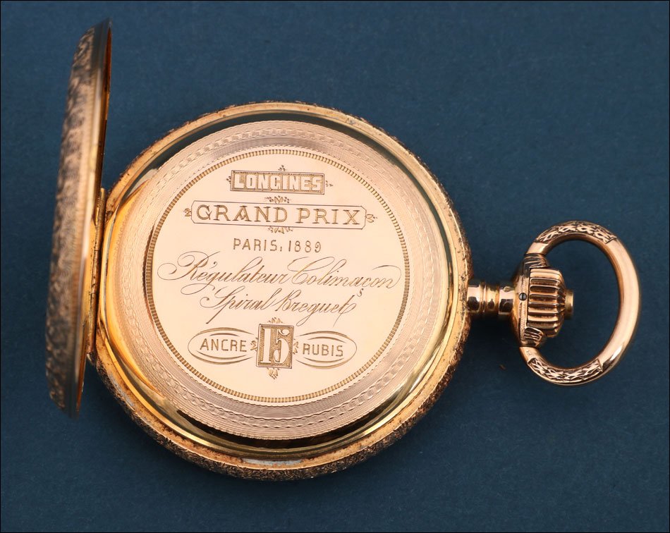 Antique 18k Gold Longines Pocket Watch, Switzerland Circa 1890-photo-5