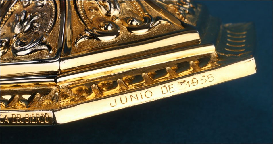 Antique Gilded Silver Ciborium By Pedro Durán, Madrid, Spain, 1955-photo-8
