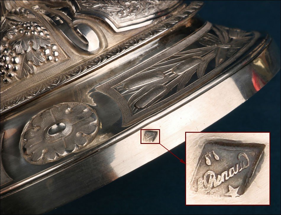 Ancien Calice Baroque en Argent. Alexis Renaud. France, Paris 1831-1838-photo-8