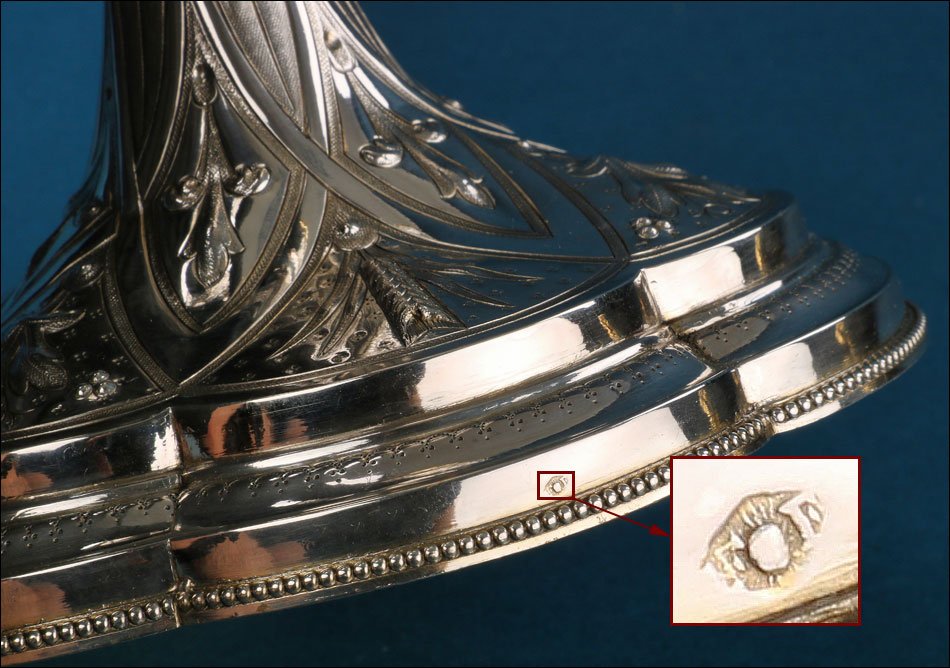 Antique Neo-gothic Ciborium In Silver. Favier Frères. Lyon, France, Circa 1900-photo-7