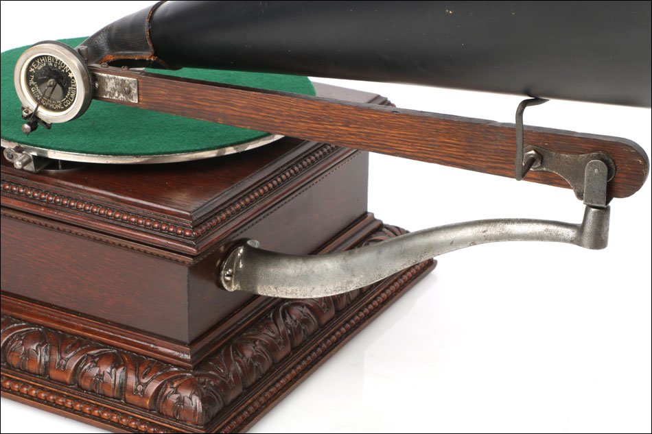Ancien Gramophone La Voix de Son Maître Monarch Style 11, Angleterre vers 1903-photo-5