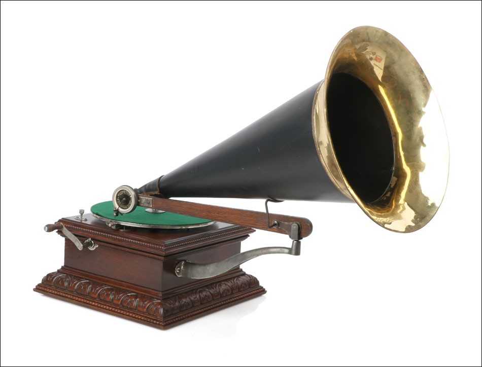 Ancien Gramophone La Voix de Son Maître Monarch Style 11, Angleterre vers 1903