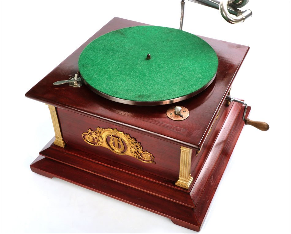 Antique Spanish Gramophone-phonograph By  Serrano Y Arpí, Barcelona, Spain Circa -photo-6