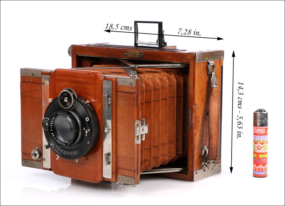 Antique Contessa-nettel Tropen Plate Camera, Germany C. 1919–1922.-photo-2