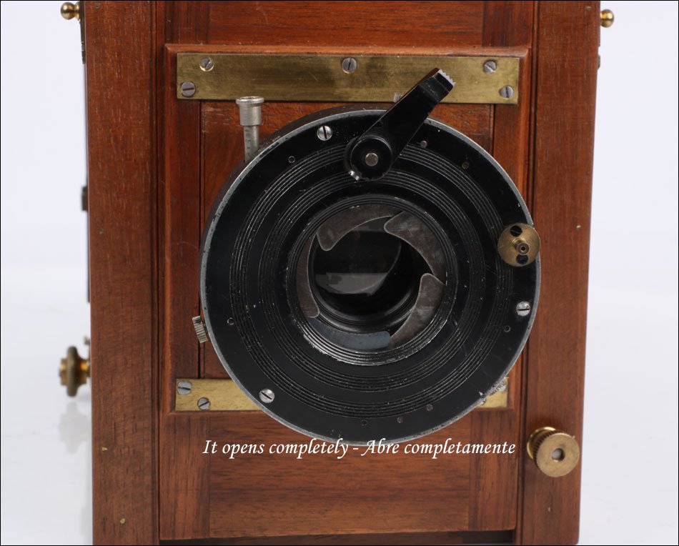 Antique Carpentier Mahogany Field Camera. Lyon France Ca. 1865 To 1870-photo-3