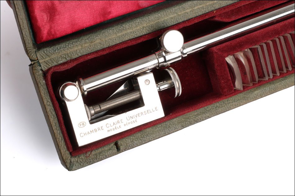 Ancienne Chambre Claire Universelle ou Chambre Claire. Complète. Paris, France circa 1910-photo-3