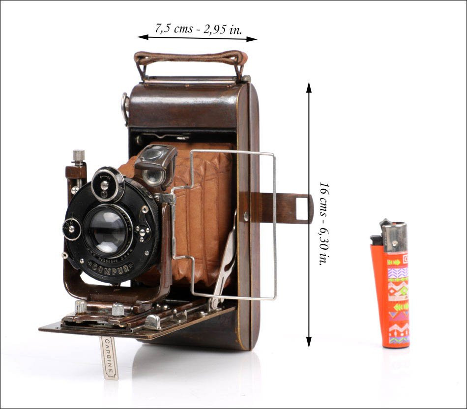 Antique Ensign Carbine No.6 Tropical Folding Bellows Camera. England 1926 -photo-2