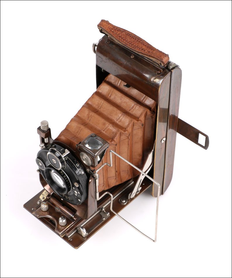 Antique Ensign Carbine No.6 Tropical Folding Bellows Camera. England 1926 -photo-3