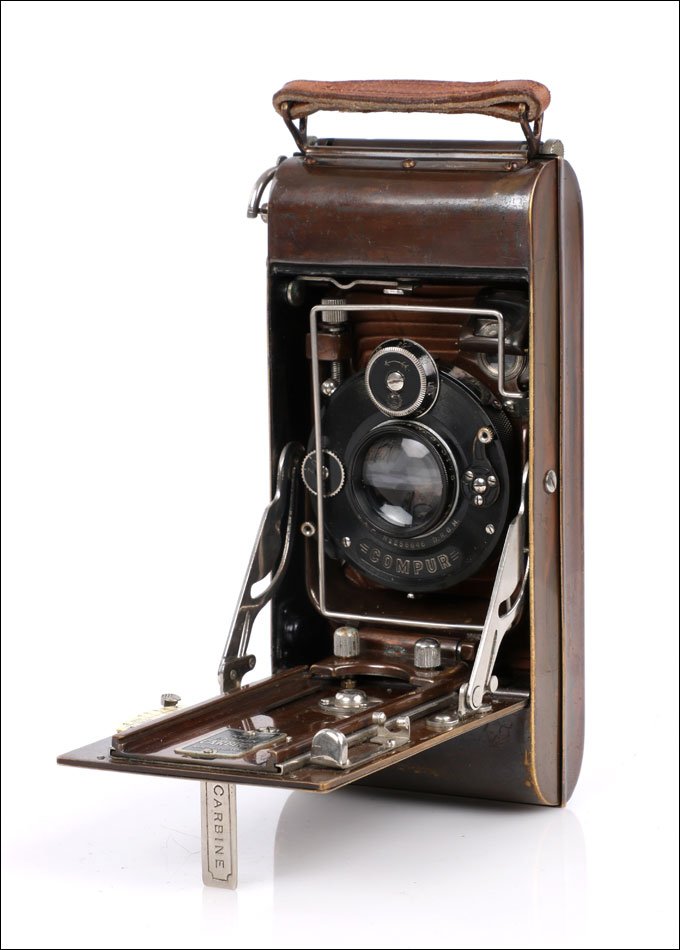 Antique Ensign Carbine No.6 Tropical Folding Bellows Camera. England 1926 -photo-5