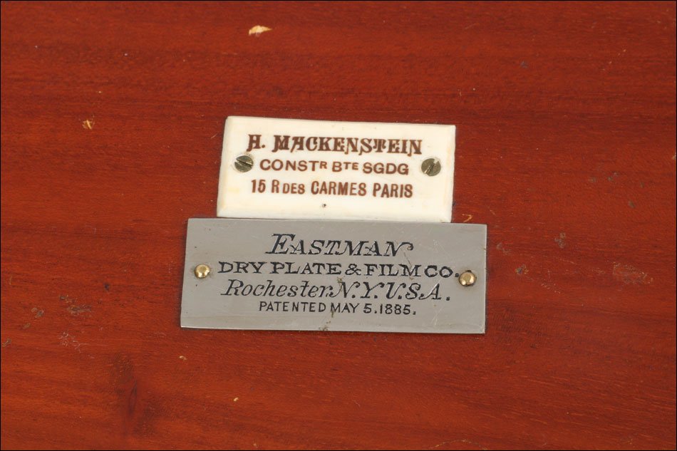 Ancien Appareil Photo Mackenstein. Roll Holder Eastman. Darlot nº 4. France 1885-photo-2