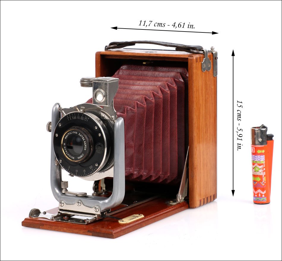 Ancien appareil photo tropical français avec objectif H. Duploich. France vers 1915-photo-2