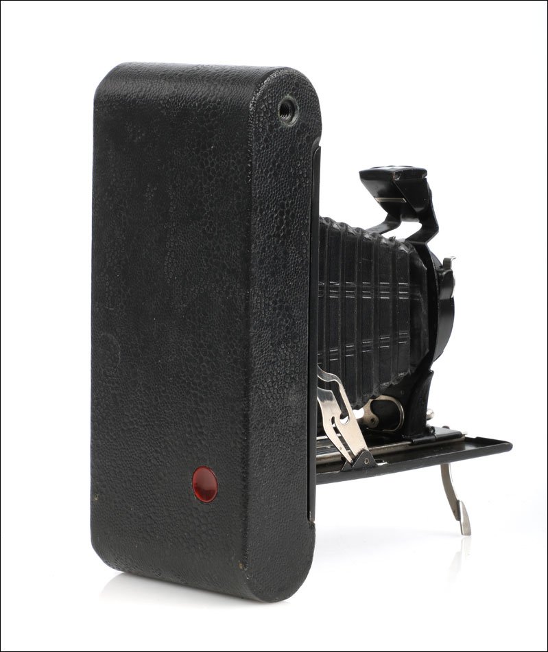 Ancien Appareil Photo Kodak Rainbow Hawk-Eye No. 2A Modèle B noir, USA, 1930–1933-photo-1