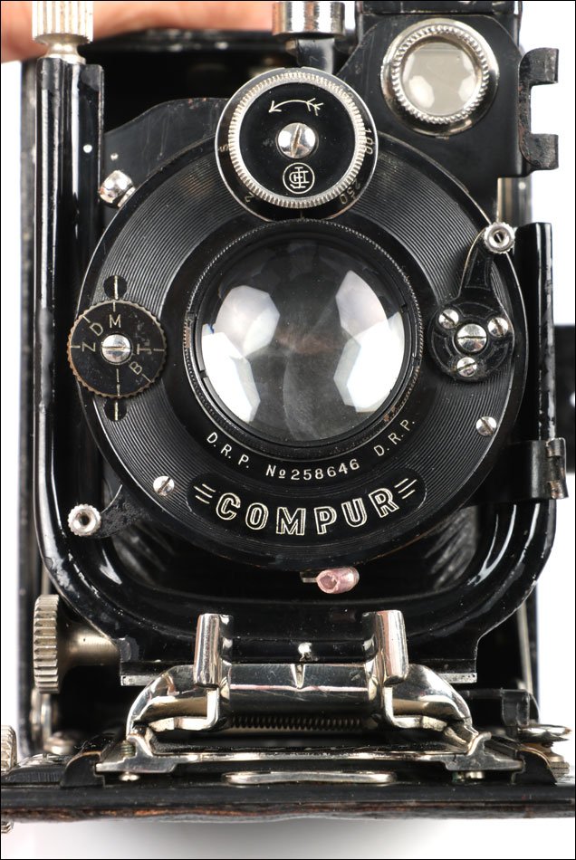 Ancien et rare appareil photo à soufflet ELWE. Accessoires. Allemagne et France, vers 1920-photo-3