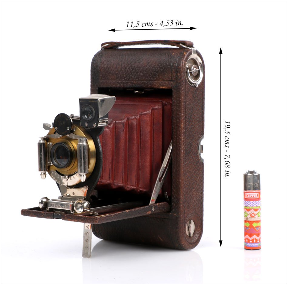 Ancien Appareil Photo Kodak Folding Pocket No.3 C-2. USA 1900-1910-photo-2