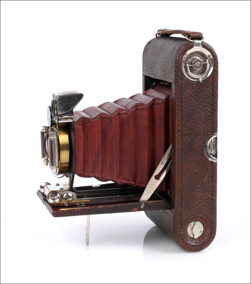 Ancien Appareil Photo Kodak Folding Pocket No.3 C-2. USA 1900-1910-photo-3