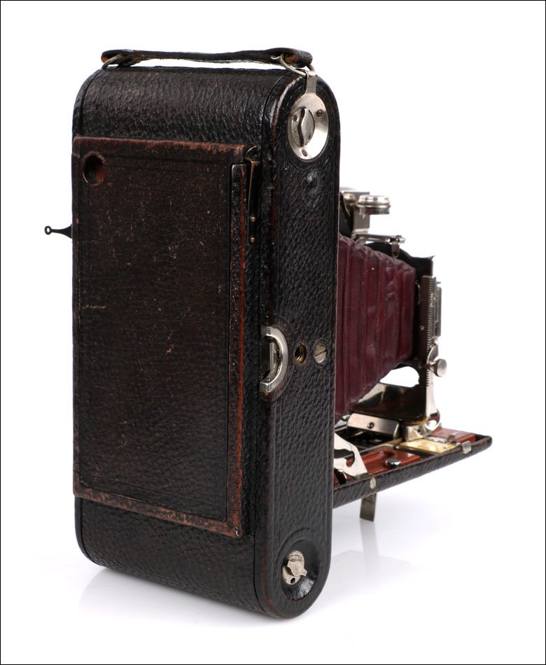 Antique Kodak Folding No. 3a Camera. Combination Back. Red Bellows. Usa C. 1910-photo-4